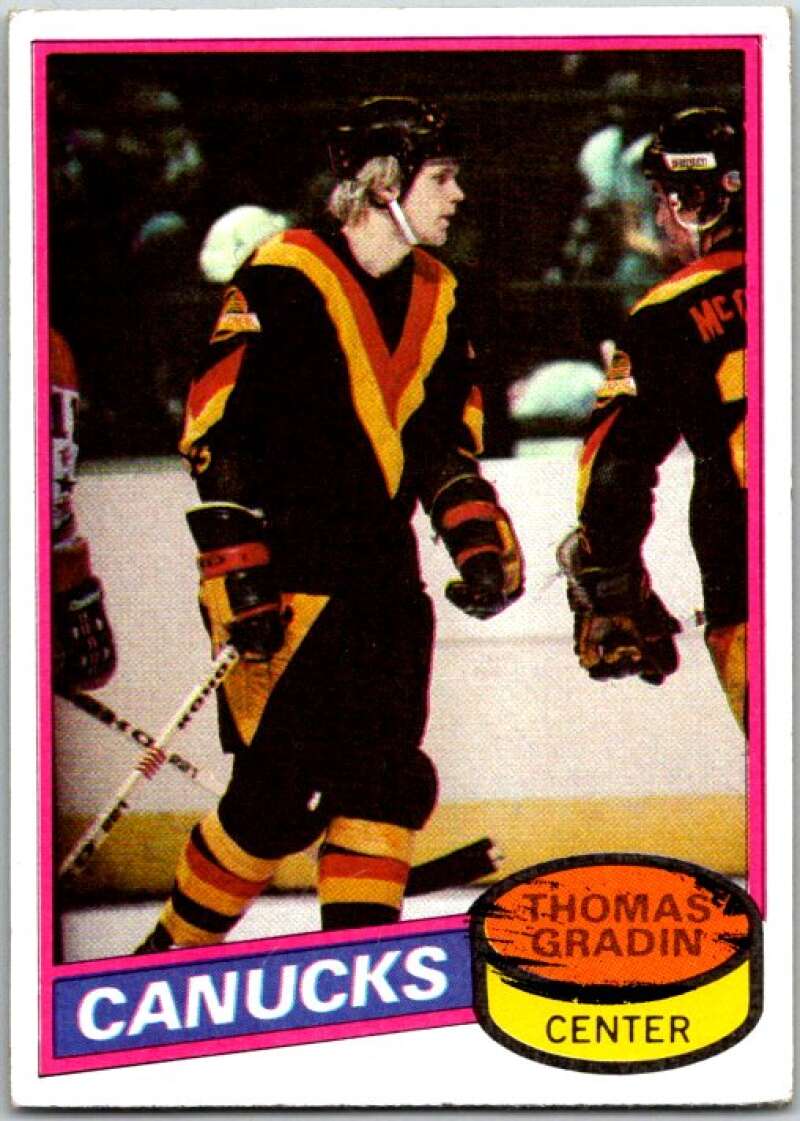 1980-81 Topps #241 Thomas Gradin Vancouver Canucks V49958