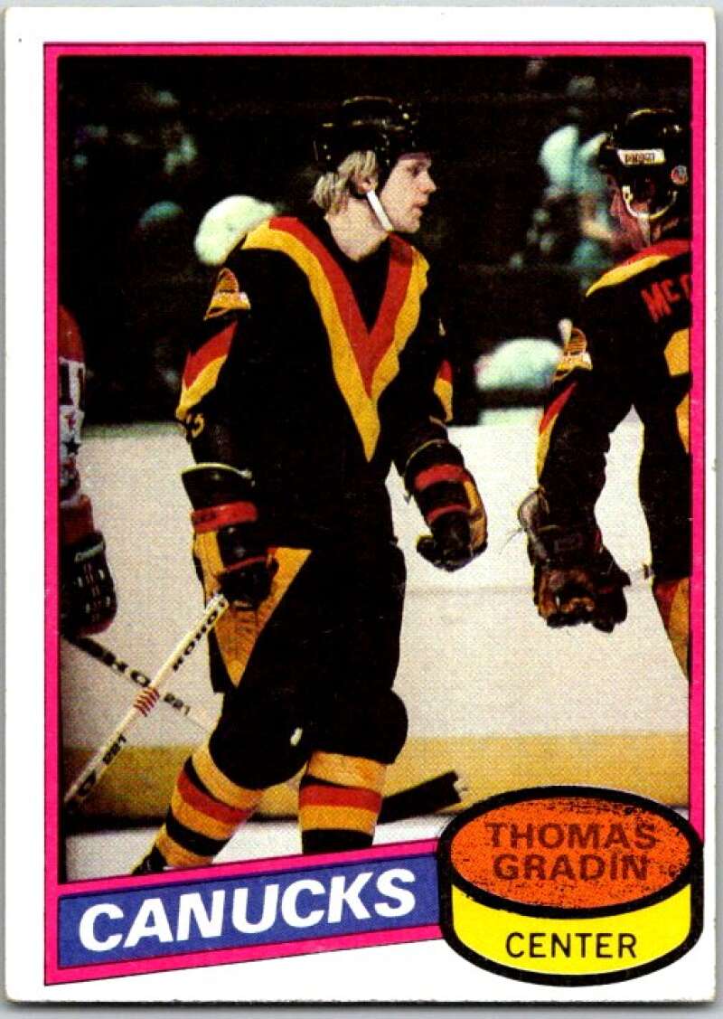 1980-81 Topps #241 Thomas Gradin Vancouver Canucks V49959