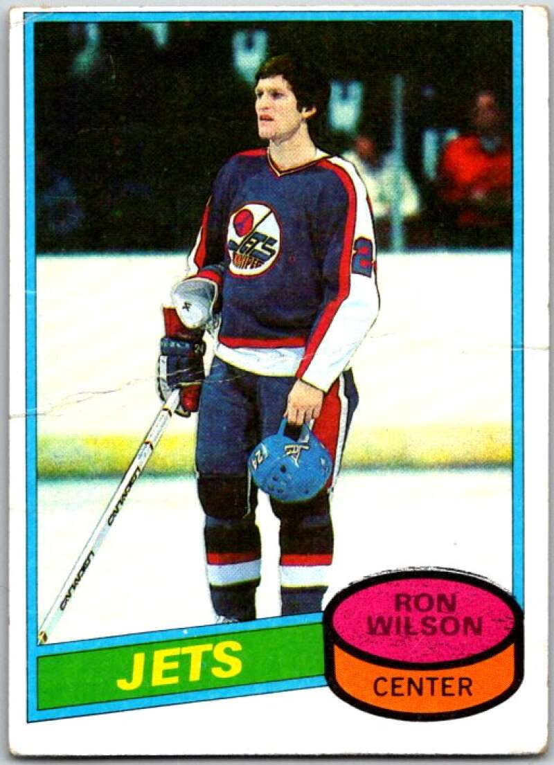 1980-81 Topps #243 Ron Wilson RC Rookie Winnipeg Jets V49967