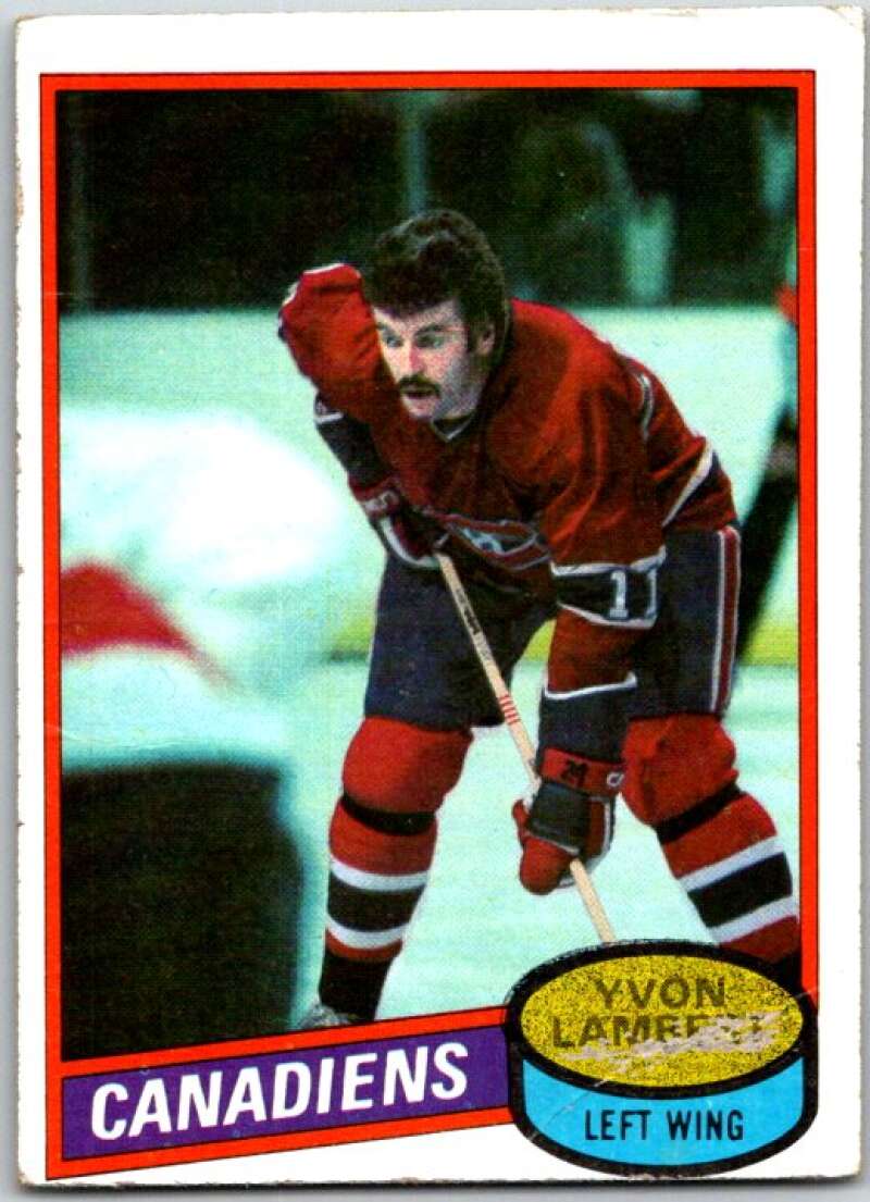 1980-81 Topps #246 Yvon Lambert Montreal Canadiens V49972