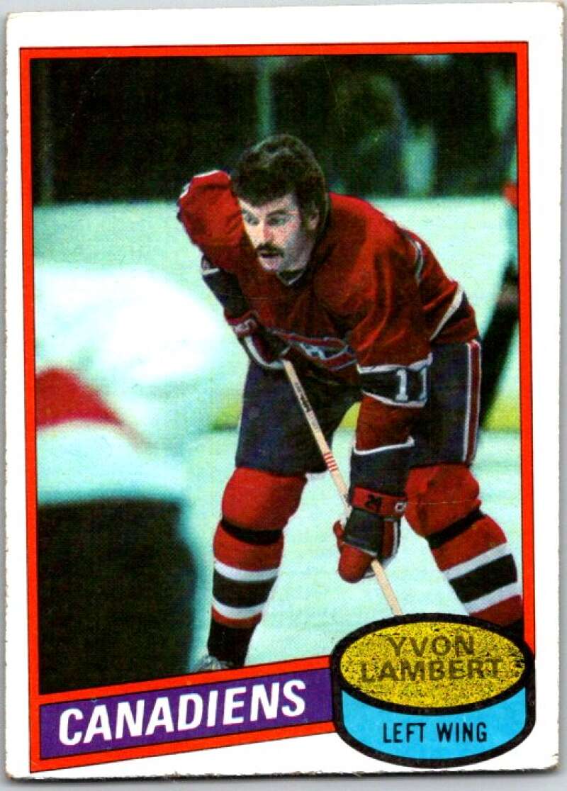 1980-81 Topps #246 Yvon Lambert Montreal Canadiens V49974