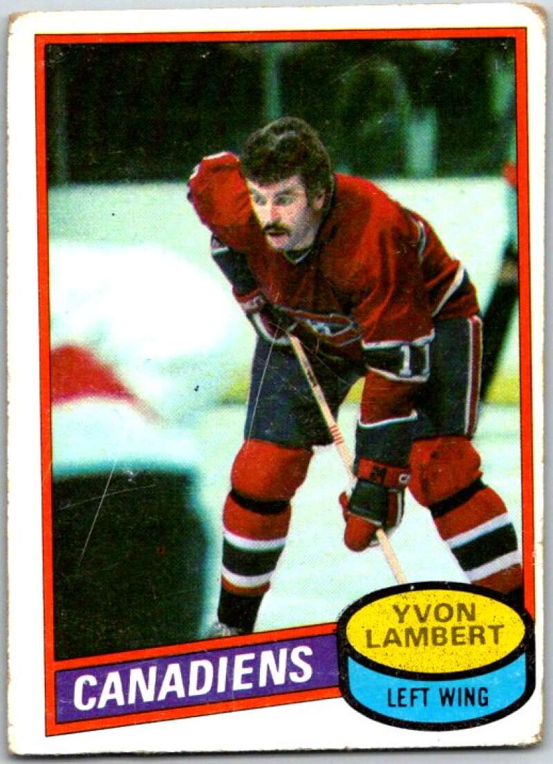 1980-81 Topps #246 Yvon Lambert Montreal Canadiens V49977