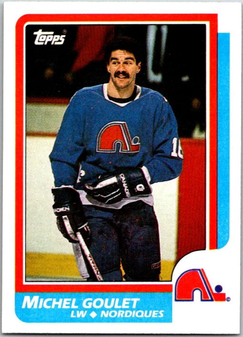1986-87 Topps #92 Michel Goulet Quebec Nordiques V50126