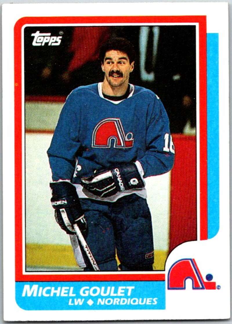 1986-87 Topps #92 Michel Goulet Quebec Nordiques V50127