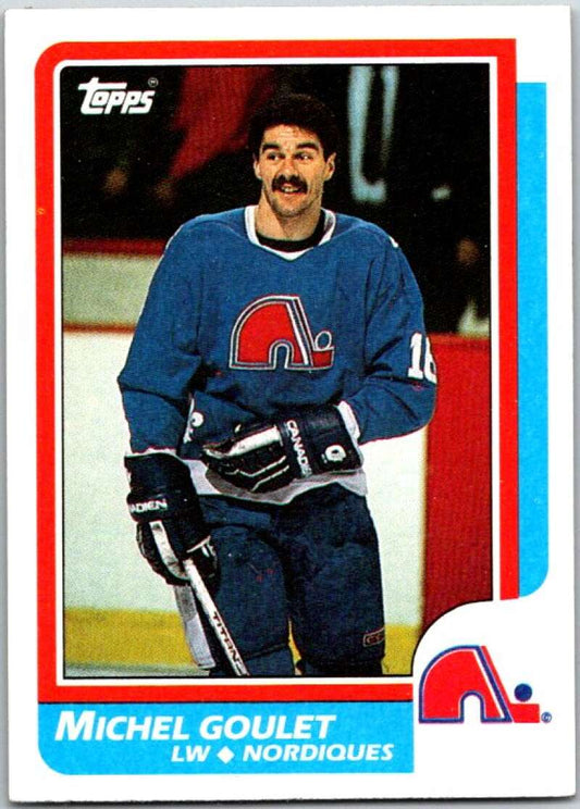 1986-87 Topps #92 Michel Goulet  Quebec Nordiques  V50127