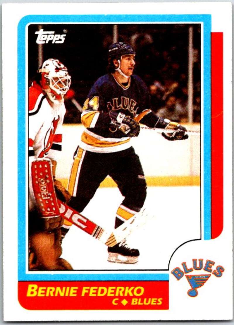 1986-87 Topps #105 Bernie Federko St. Louis Blues V50137