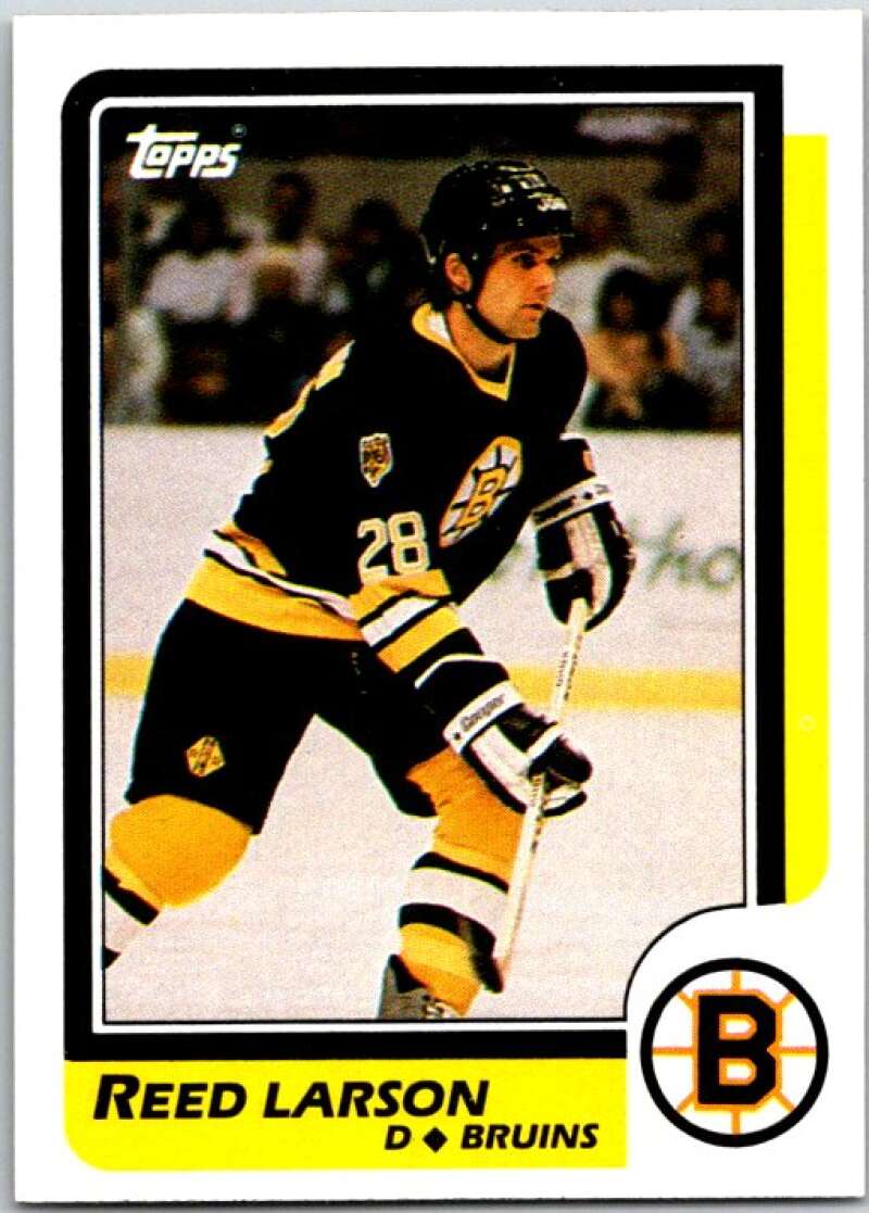 1986-87 Topps #110 Reed Larson Boston Bruins V50142