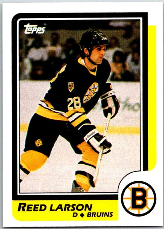 1986-87 Topps #110 Reed Larson  Boston Bruins  V50142