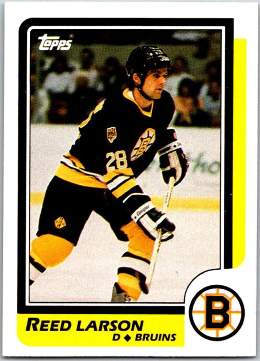 1986-87 Topps #110 Reed Larson  Boston Bruins  V50144