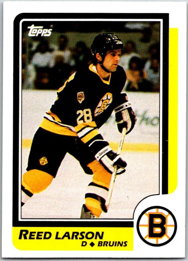 1986-87 Topps #110 Reed Larson Boston Bruins V50144