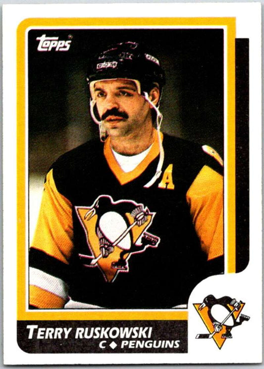 1986-87 Topps #111 Terry Ruskowski  Pittsburgh Penguins  V50145