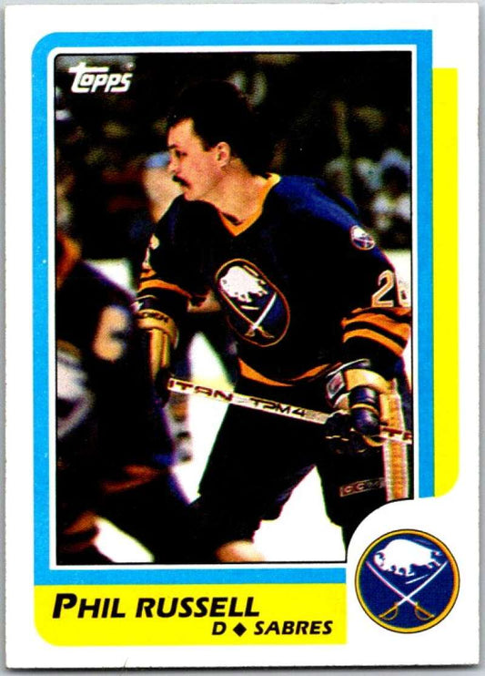 1986-87 Topps #142 Phil Russell  Buffalo Sabres  V50177