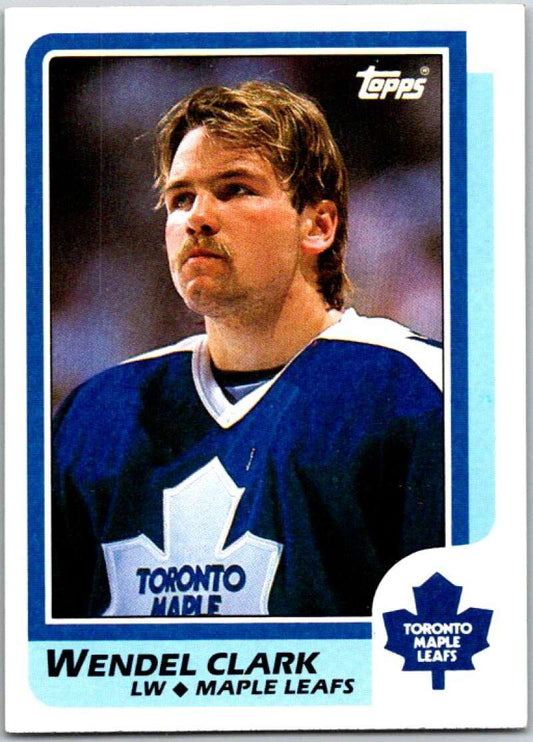 1986-87 Topps #149 Wendel Clark  RC Rookie Leafs  V50185