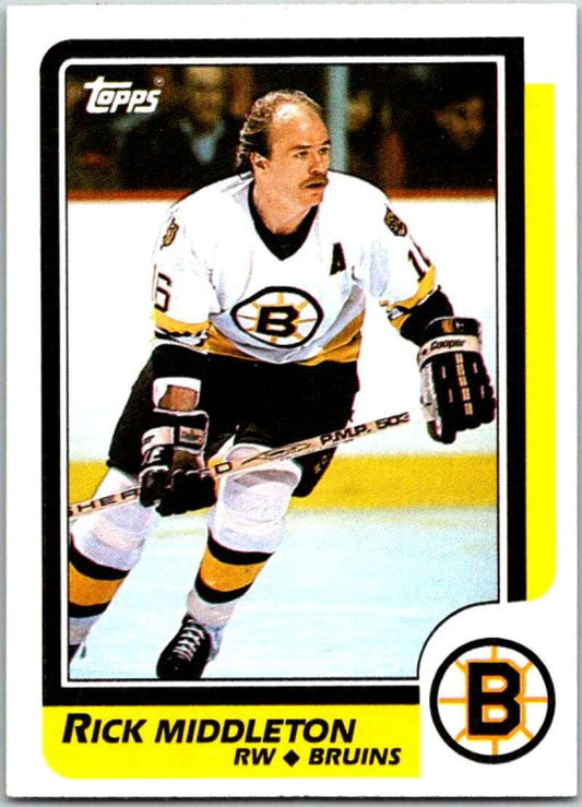 1986-87 Topps #157 Rick Middleton  Boston Bruins  V50194