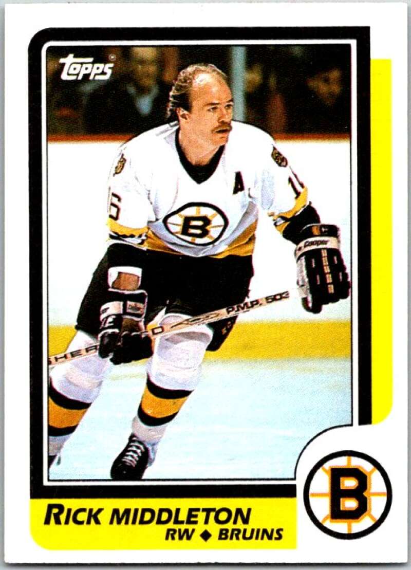 1986-87 Topps #157 Rick Middleton Boston Bruins V50194