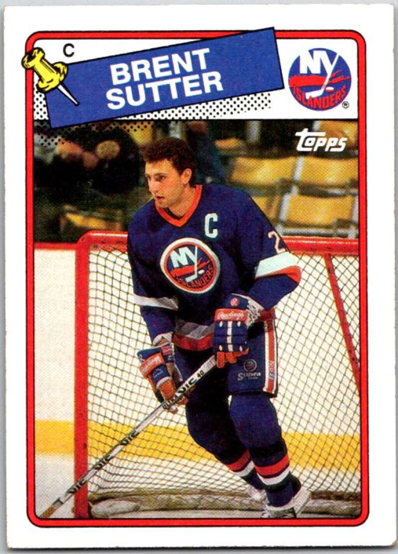 1988-89 Topps #7 Brent Sutter New York Islanders V50226