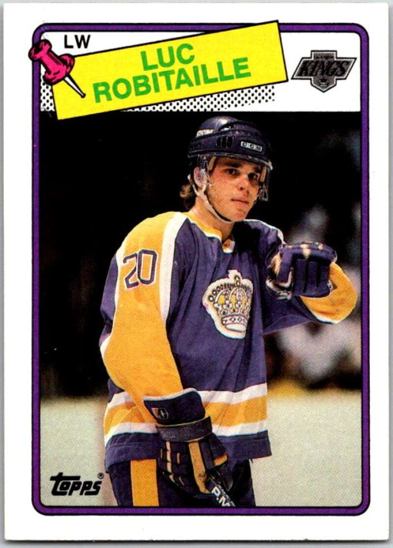 1988-89 Topps #124 Luc Robitaille Los Angeles Kings V50266