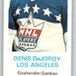 1970-71 Dad's Cookies #20 Denis DeJordy  Los Angeles Kings  X224