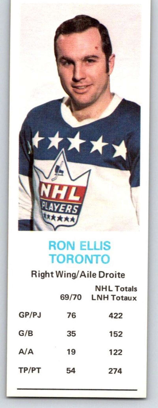 1970-71 Dad's Cookies #29 Ron Ellis  Toronto Maple Leafs  X242