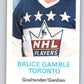 1970-71 Dad's Cookies #37 Bruce Gamble  Toronto Maple Leafs  X253