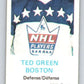 1970-71 Dad's Cookies #44 Ted Green  Boston Bruins  X262