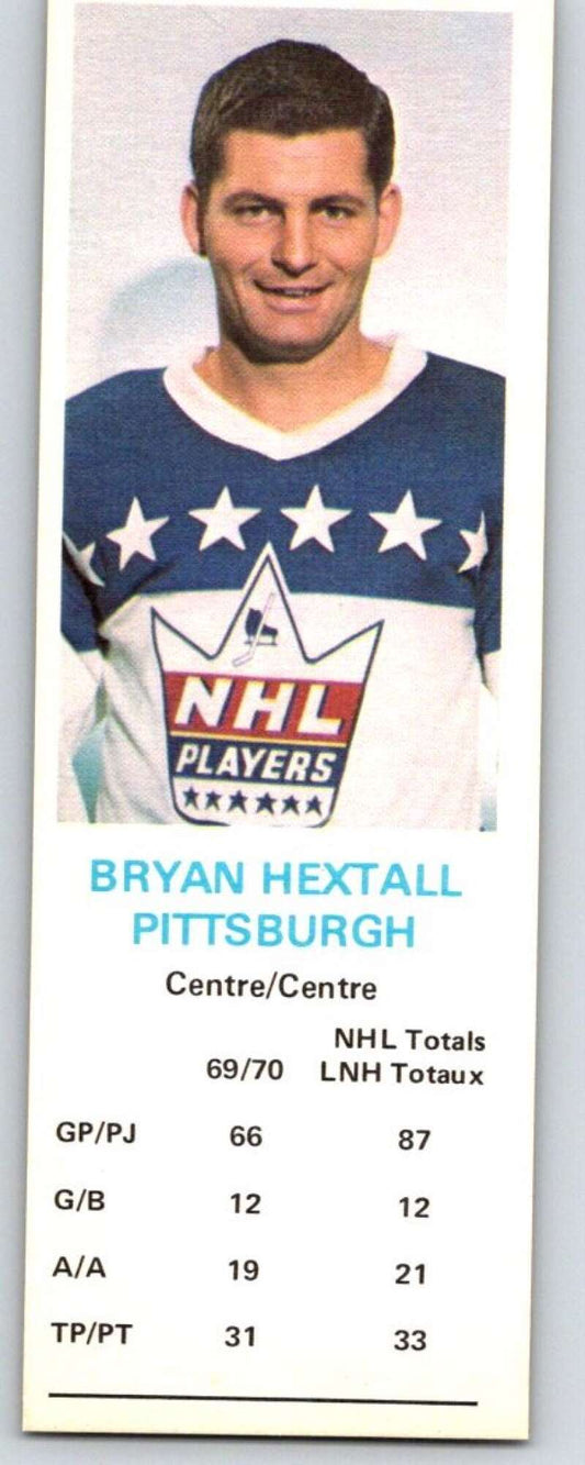 1970-71 Dad's Cookies #51 Bryan Hextall  Pittsburgh Penguins  X276