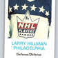 1970-71 Dad's Cookies #53 Larry Hillman  Philadelphia Flyers  X281