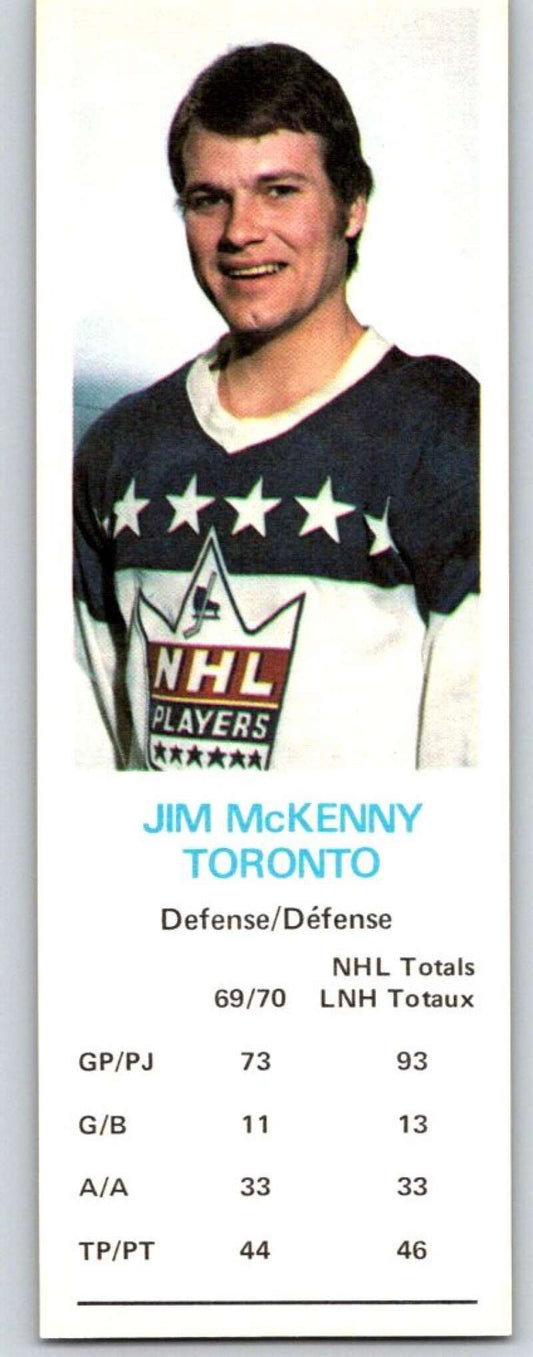 1970-71 Dad's Cookies #82 Jim McKenny  Toronto Maple Leafs  X328