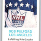 1970-71 Dad's Cookies #106 Bob Pulford  Los Angeles Kings  X371