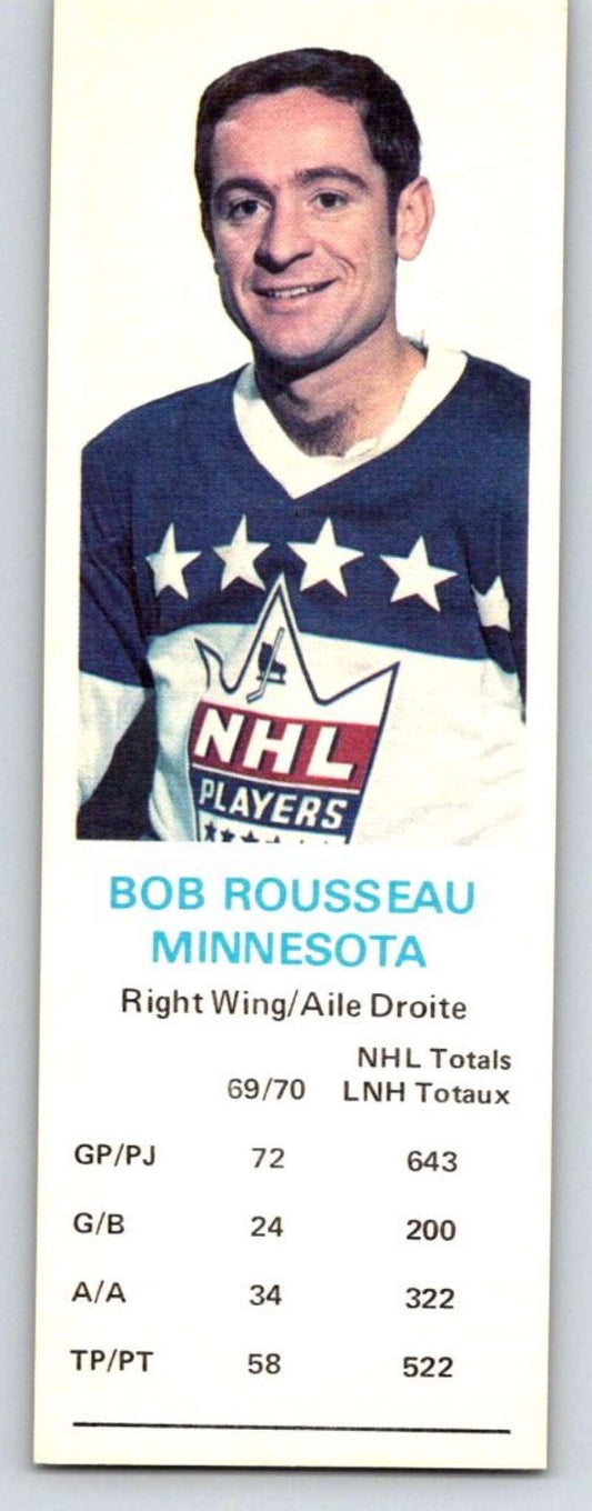 1970-71 Dad's Cookies #114 Bobby Rousseau  Minnesota North Stars  X383