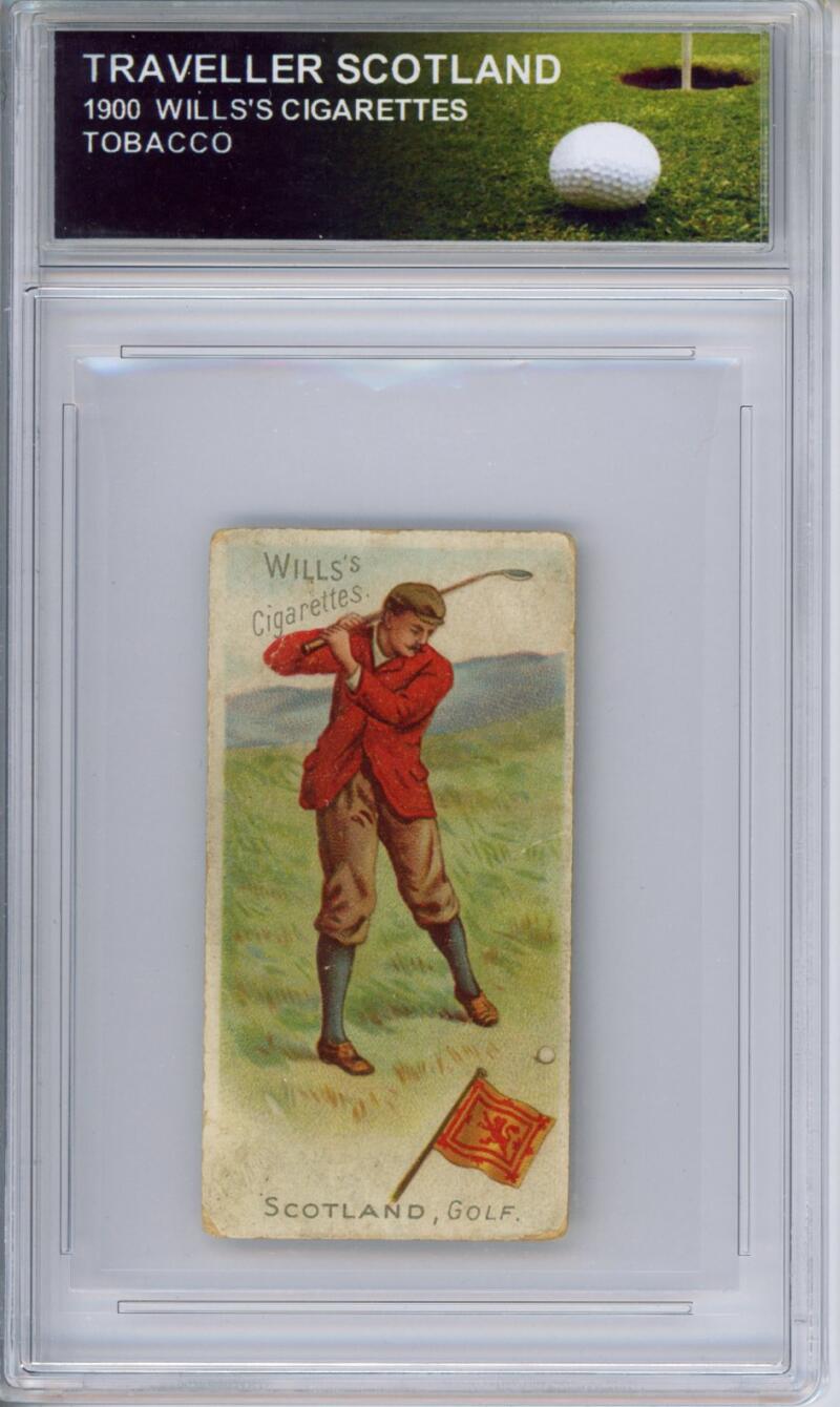 HCWPP - 1900 Wills's Cigarettes Tobacco "Traveller" Scotland Golf Card - 294076