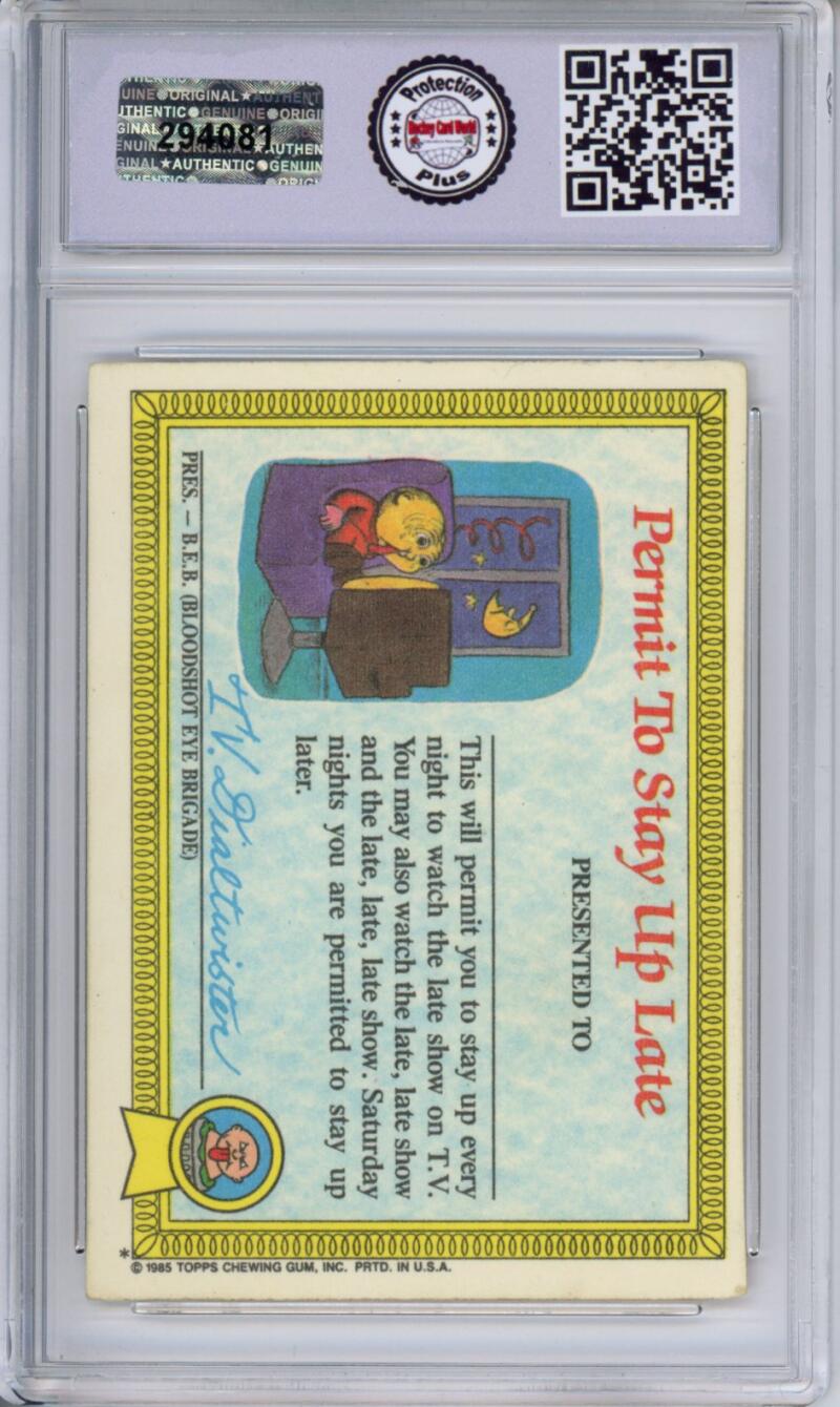 HCWPP - 1985 Topps Garbage Pail Kids Series 1 #1a Nasty Nick - 294081