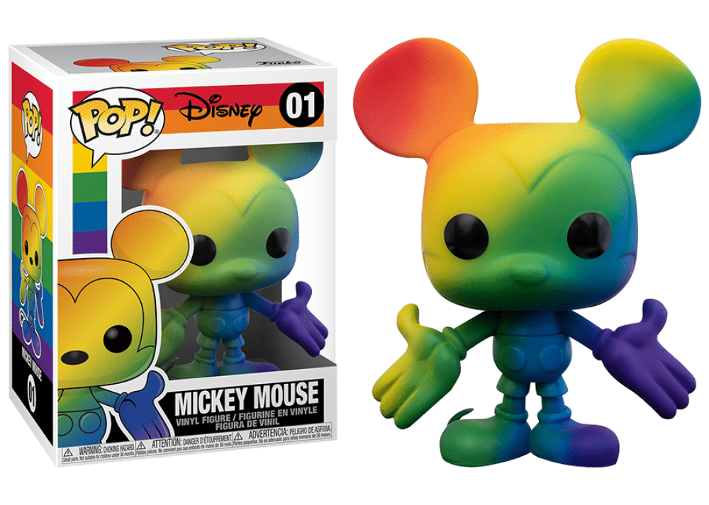 Funko Pop - 01 Disney - Mickey Mouse Pride Colors Vinyl Figure Image 1