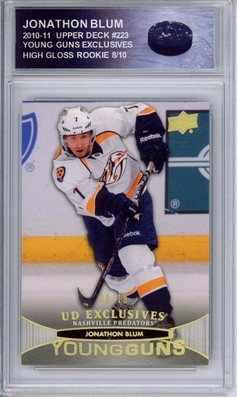 HCWPP - 2011-12 Upper Deck Exclusives High Gloss JONATHON BLUM 8/10 - 294158