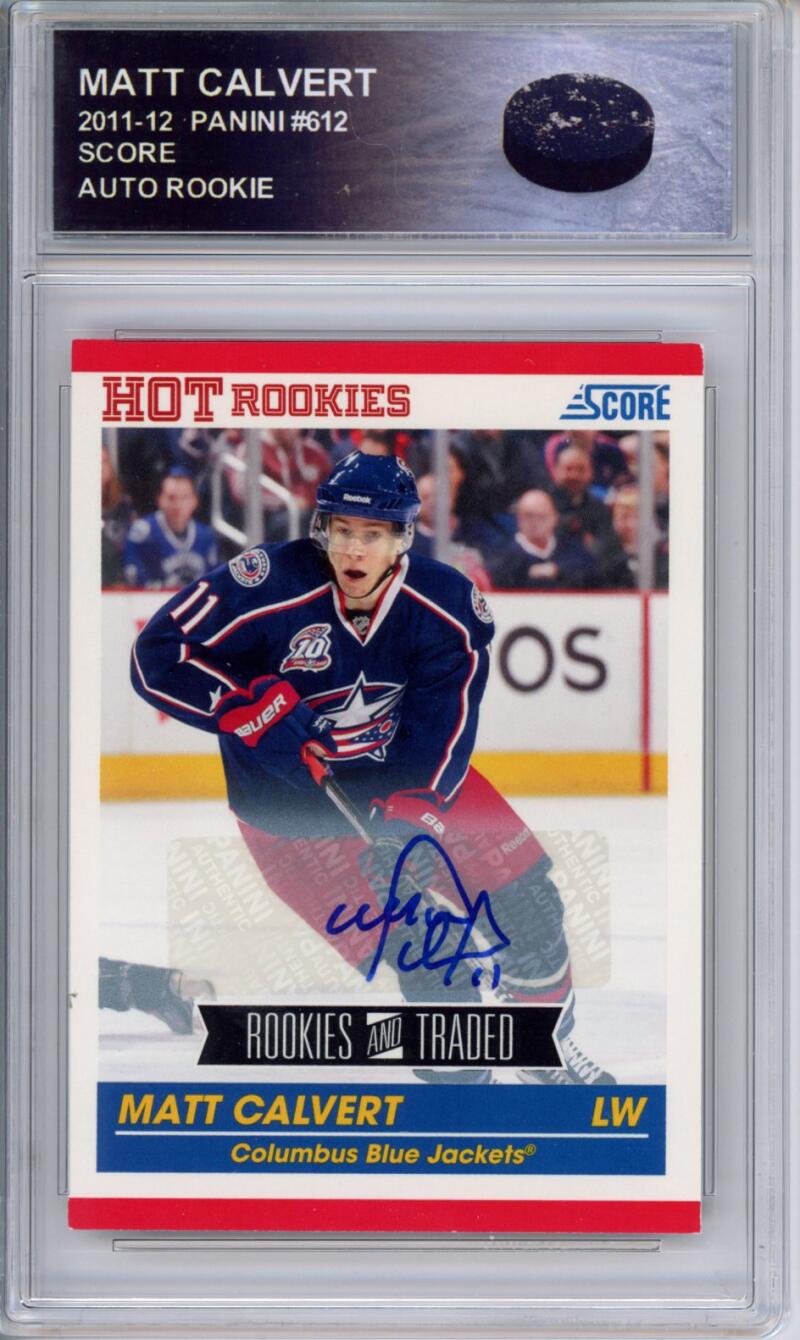 HCWPP - 2011-12 Score Hot Rookies Signatures #612 Matt Calvert Auto RC - 294178
