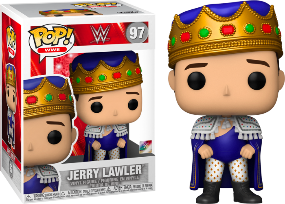 Funko Pop - 97 WWE - Jerry Lawyer crown and cape Vinyl Figure Image 1