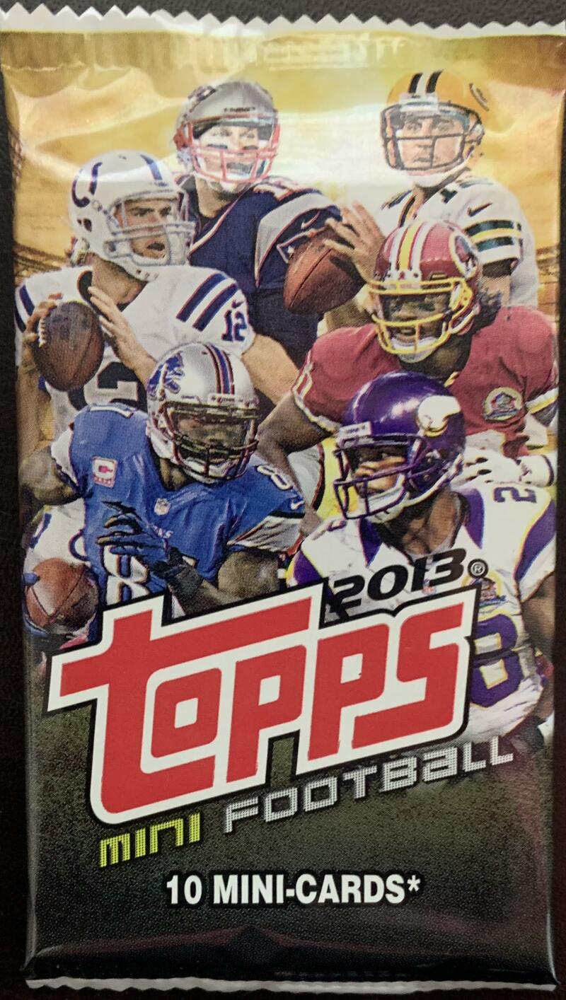 2013 Topps Mini Hobby Football Pack - 10 Card Pack - Auto Jersey Cards