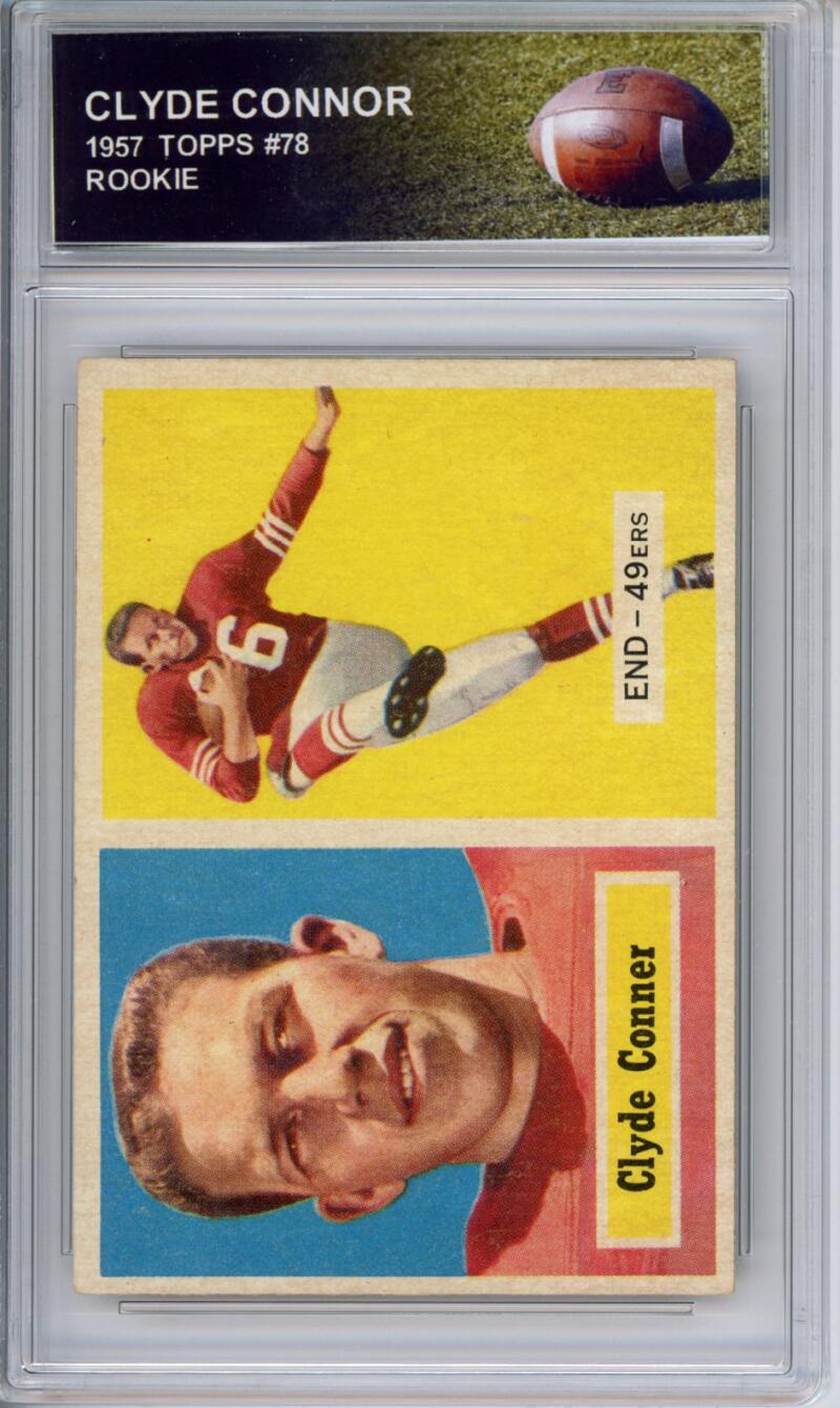 HCWPP - 1957 Topps #78 Clyde Connor Football Rookie RC - 294195