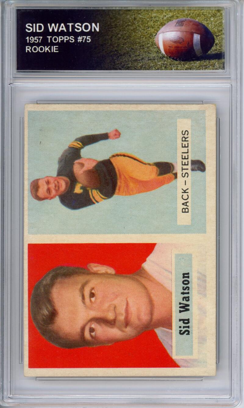 HCWPP - 1957 Topps #75 Sid Watson Football Rookie RC - 294196