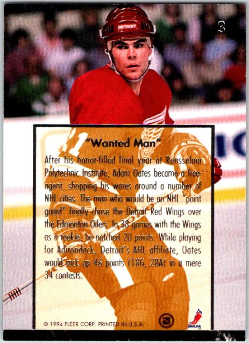 1993-94 Fleer Ultra Adam Oates #3 Adam Oates V50581