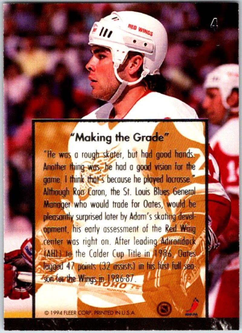 1993-94 Fleer Ultra Adam Oates #4 Adam Oates V50582