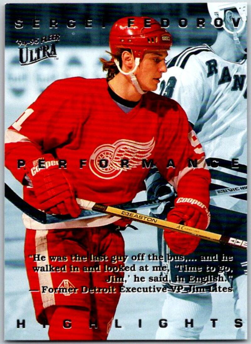 1994-95 Ultra Sergei Fedorov #5 Sergei Fedorov V50632