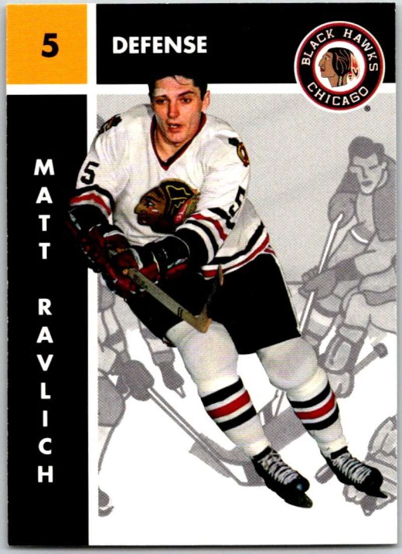 1995-96 Parkhurst '66-67 #22 Matt Ravlich Chicago Blackhawks V50667