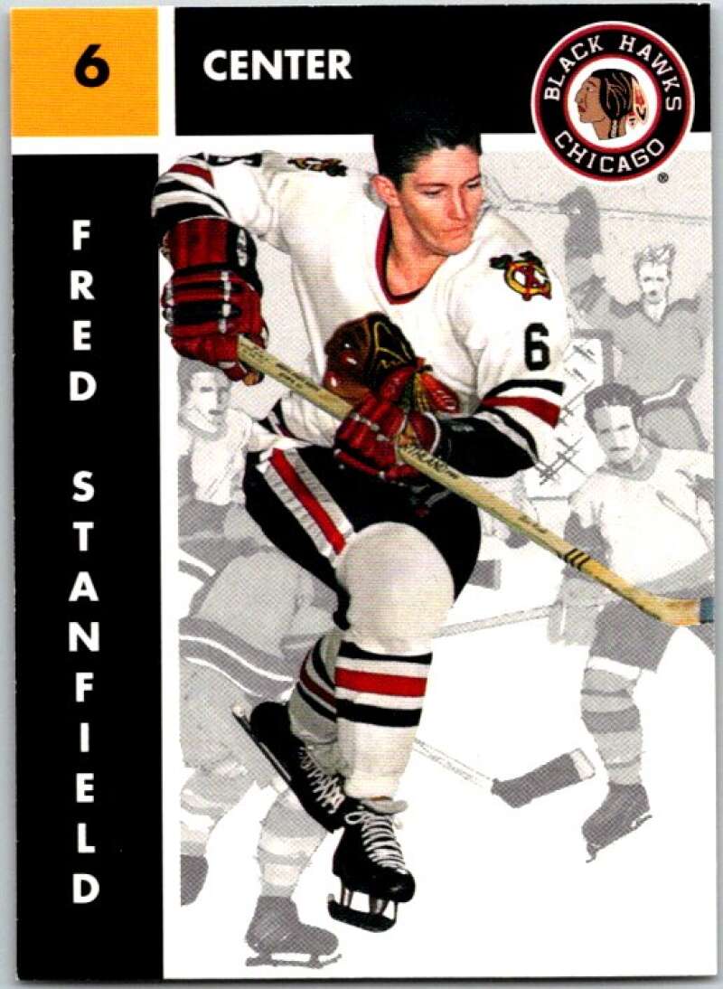 1995-96 Parkhurst '66-67 #25 Fred Stanfield Chicago Blackhawks V50670