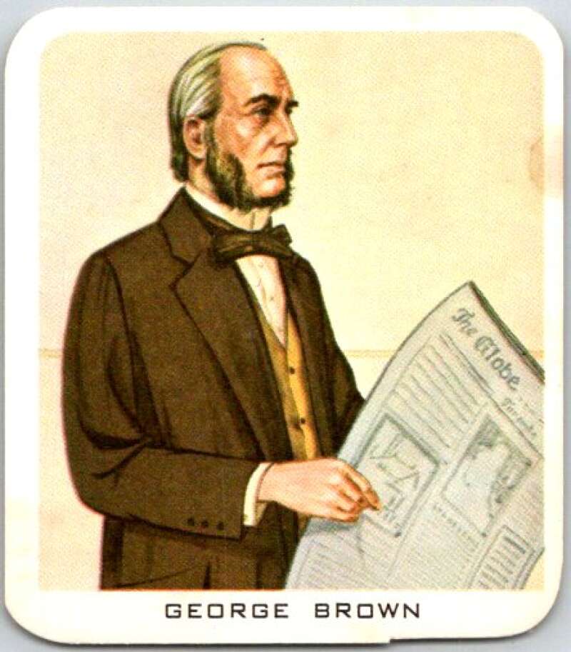 1967 Fathers of Confederation #4 George Brown V50801