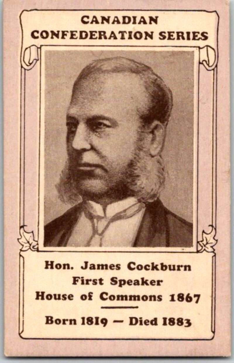1927 Canadian Federation Series Hon James Cockburn V50866