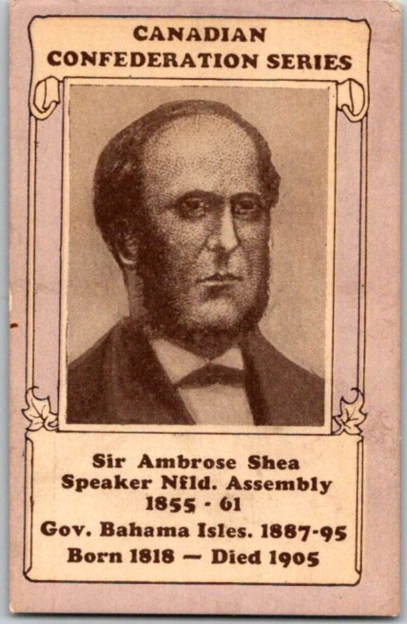 1927 Canadian Federation Series Sir Ambrose Shea V50867