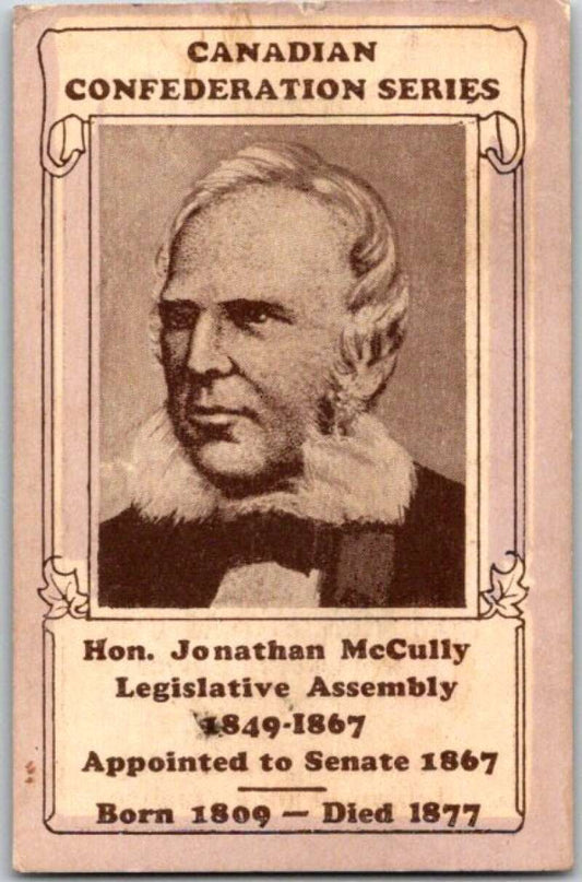 1927 Canadian Federation Series Hon Jonathan McCully  V50869