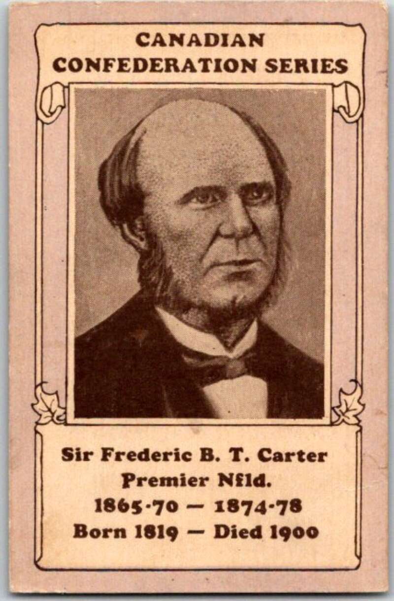 1927 Canadian Federation Series Sir Frederic B. T. Carter V50870