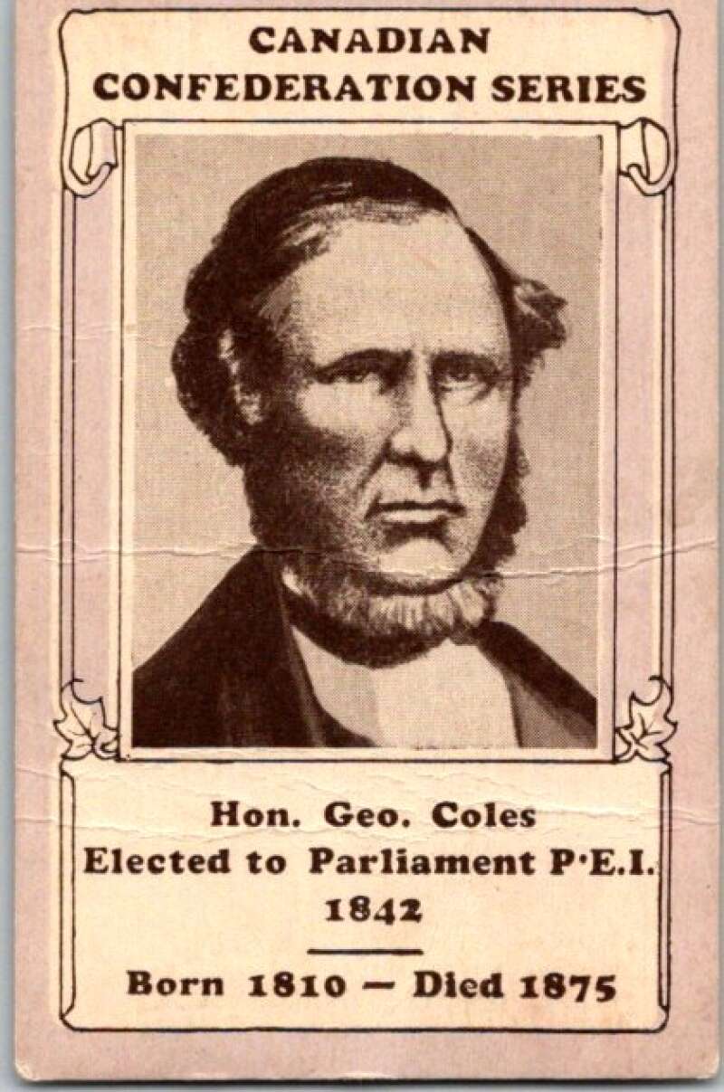 1927 Canadian Federation Series Hon Geo. Coles V50872